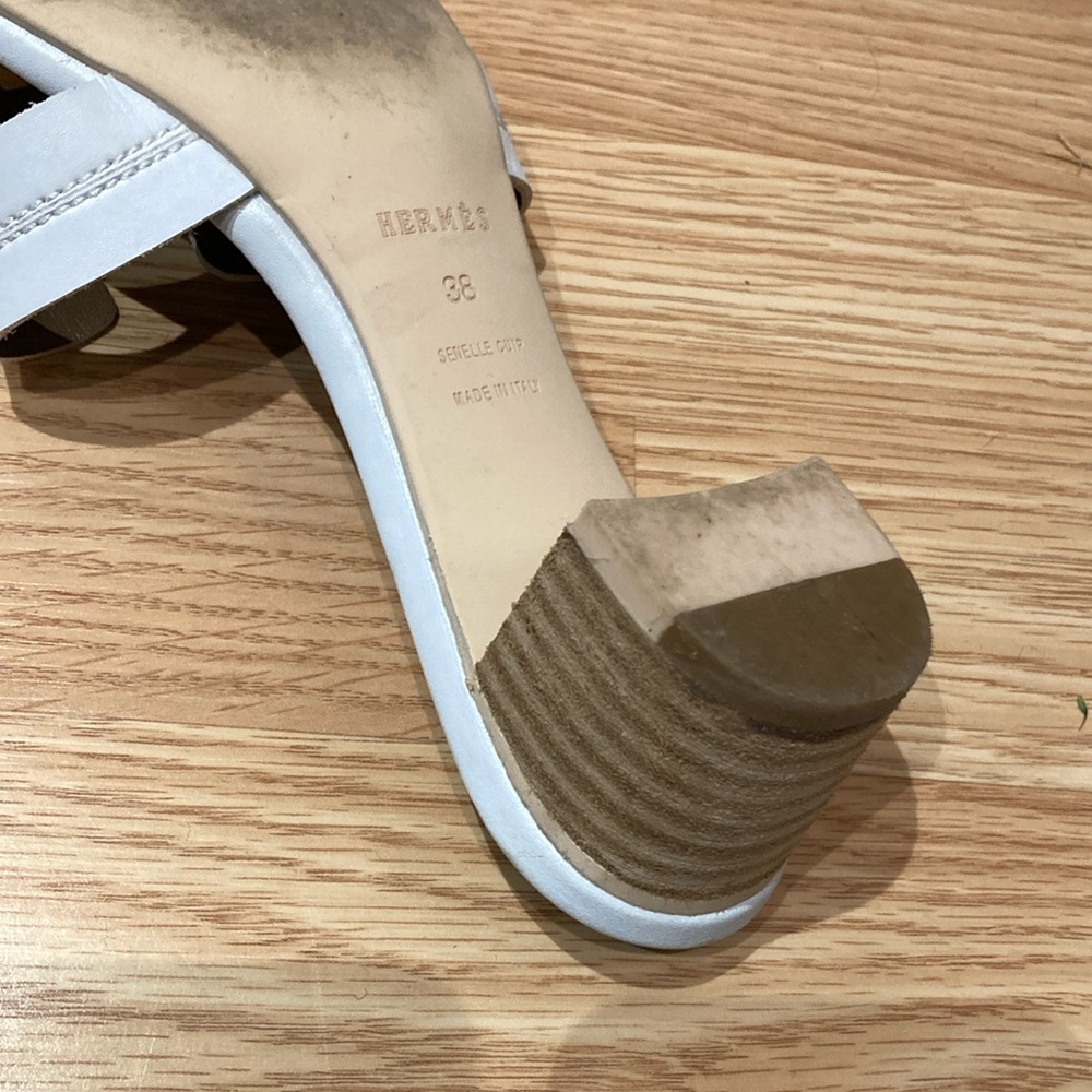 🛍️ Hermes size 38 Slide Sandals - gift - authentic - Picture 7 of 16